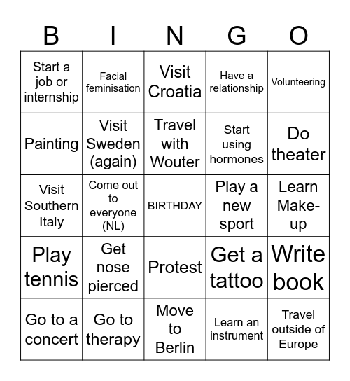 2026 BINGO Card