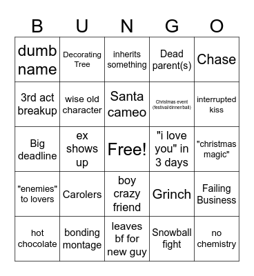 Hallmark Bungo Bingo Card