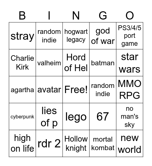 epicG free games prediction Bingo Card
