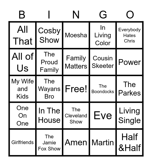 Bingo 2025 Bingo Card