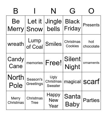2025 CHRISTMAS BINGO Card