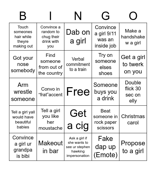 Pauls Torta Adventure Pt 2 Bingo Card