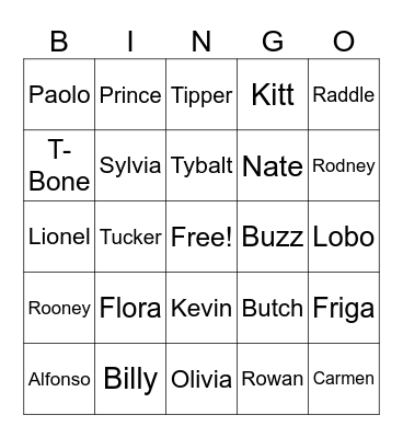 Animal Crossing Bingo Card