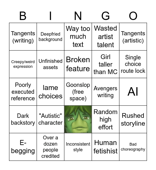 SNOOT MOD BINGO Card