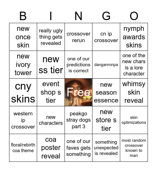 xmas reveal show Bingo Card