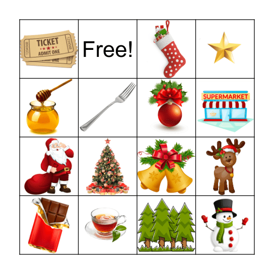 Christmas Bingo Card