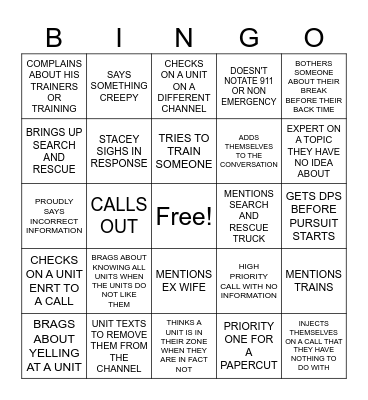 OH BROTHER THIS GUY STINKS Bingo Card