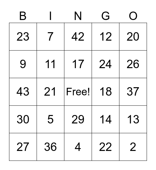 Dr. Werners Bingosause Bingo Card