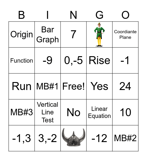 Math Bingo 12/19/25 Bingo Card