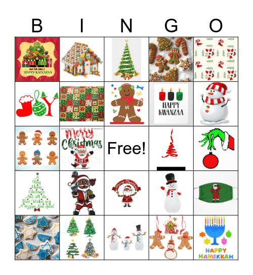 Holiday Bingo Card