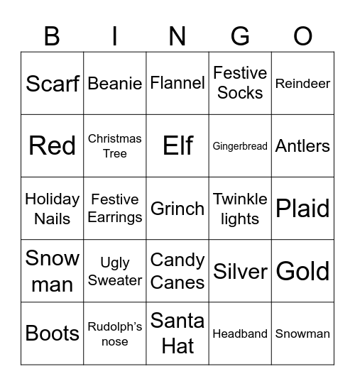 Sparkle and Style Bingo Card