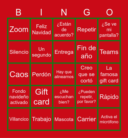 UNOSOF NAVIDEÑO Bingo Card