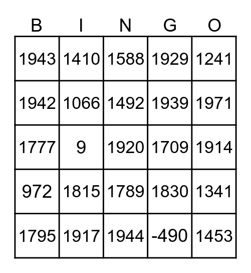 CHRISTMAS 2025 BINGO Card