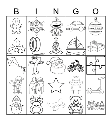 Christmas and toys Bingo Card