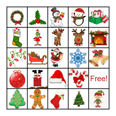COLLECTIONS HOLIDAY BINGO Card