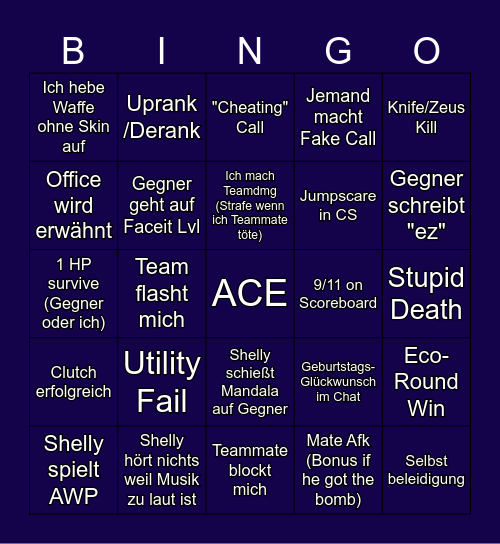 CS-Bingo Card