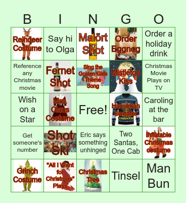 Mary's Merry Malört March Bingo Card