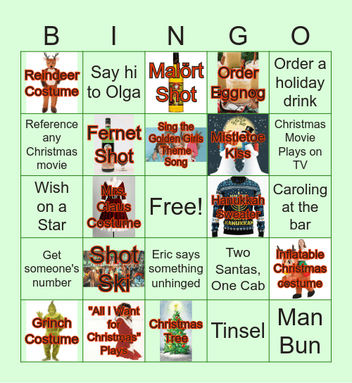 Mary's Merry Malört March Bingo Card