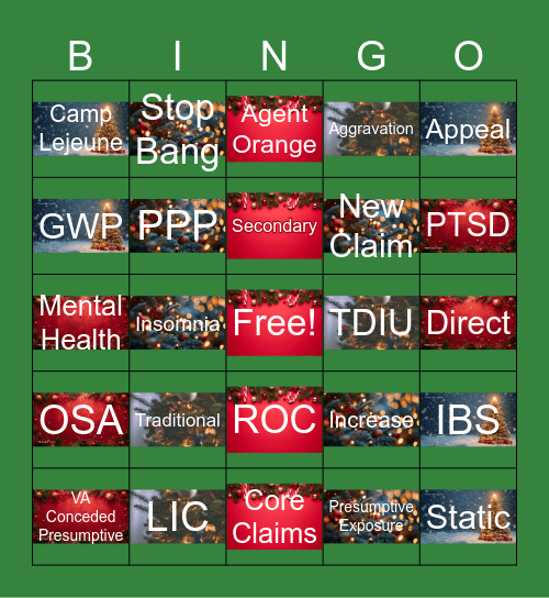 Claims & Pathways Bingo Card