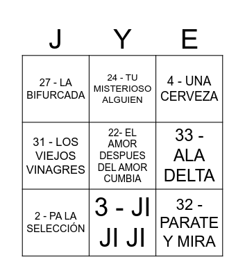 cumple euge y juli Bingo Card