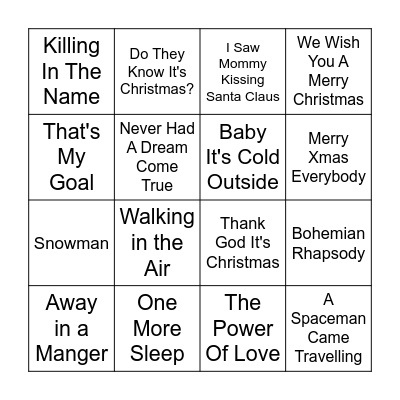 Xmas Bingo 3 Bingo Card