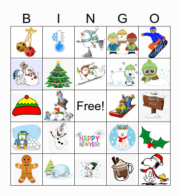 Winter Bingo! Bingo Card