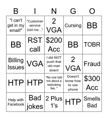 Prime Bingo Card