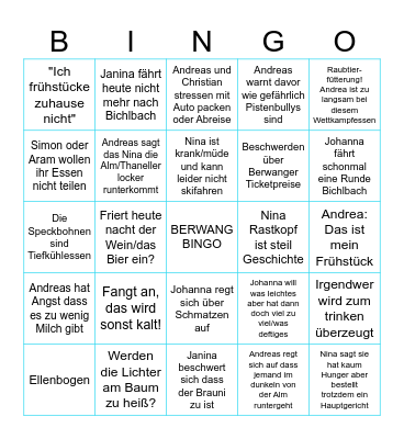 Berwang Bingo Card