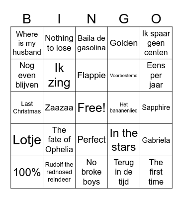 Kerstbingo 2025 Bingo Card