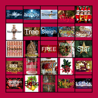 TSU Christmas Bingo Card