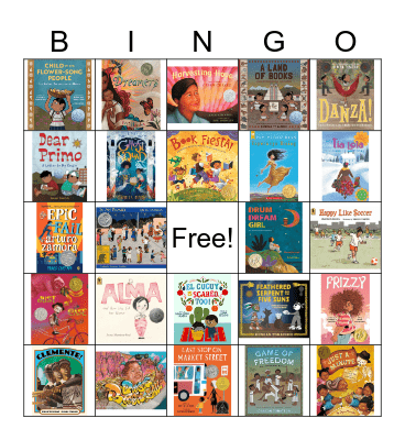 Children's Book Bingo Card