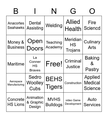 NCTA Bingo Card