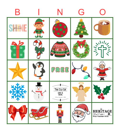 Christmas Market Night Bingo Card