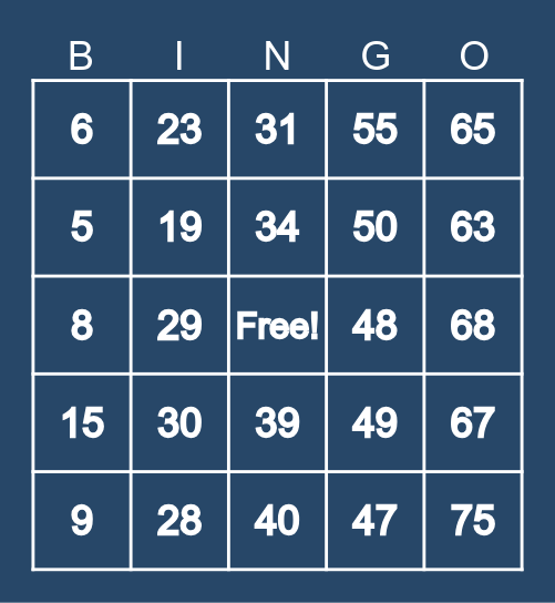 OSV Holiday Bingo 2025 Bingo Card