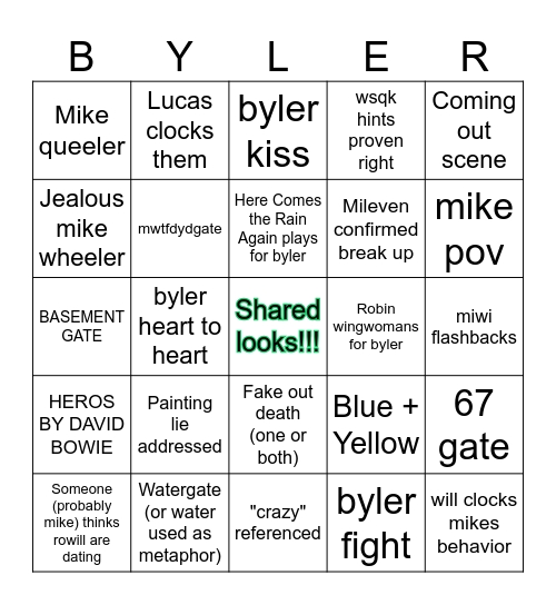SEASON 5 VOLUMES 2 & 3 Bingo Card