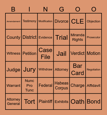 LIT BINGO Card