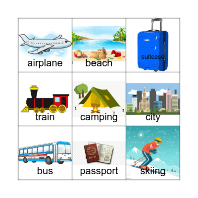 Travel Agents Bingo Card