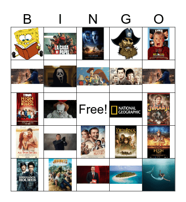 MOVIES Bingo Card