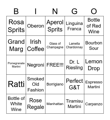 SERVER BINGO Card