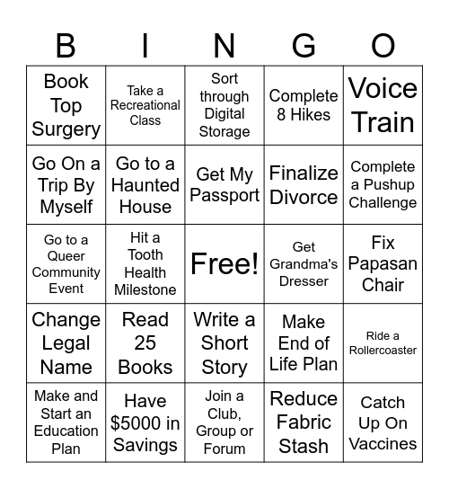 2026 Bingo Card
