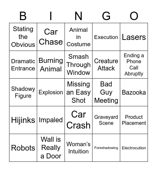 BINGOFLIX: Gremlins Bingo Card