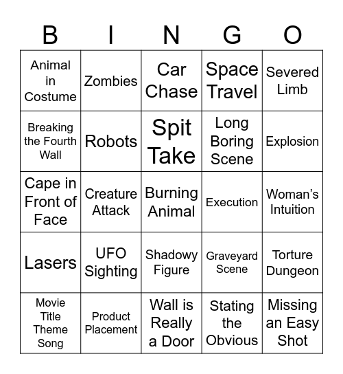 BingoFlix: Gremlins Bingo Card