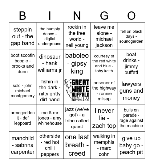 Nolan's Wrapped Bingo Card