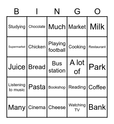 Bingo Card