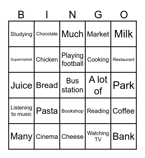 Bingo Card