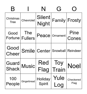 A Fuller Christmas! Bingo Card