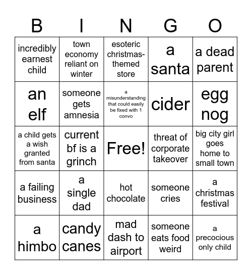 Wintermark Bingo Card