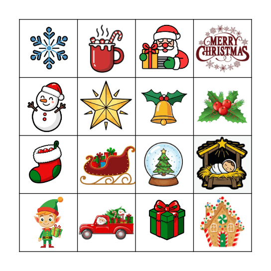 Christmas Bingo Card