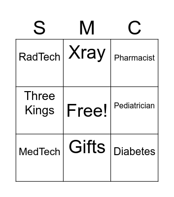 CHRISTMAS BINGO Card