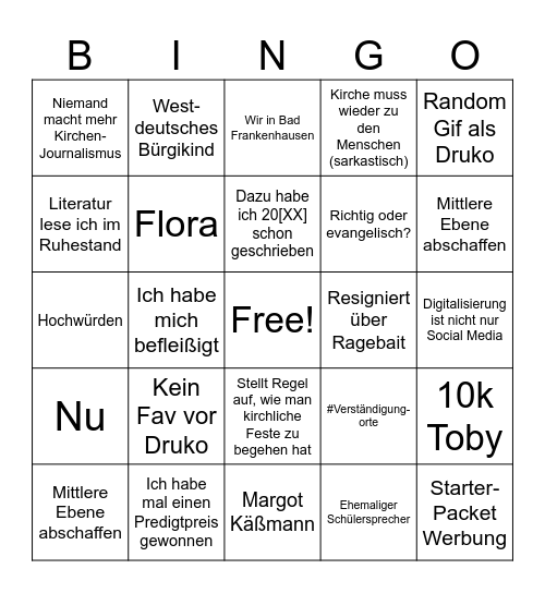 Philipp Greifenstein Bullshit Bingo Card